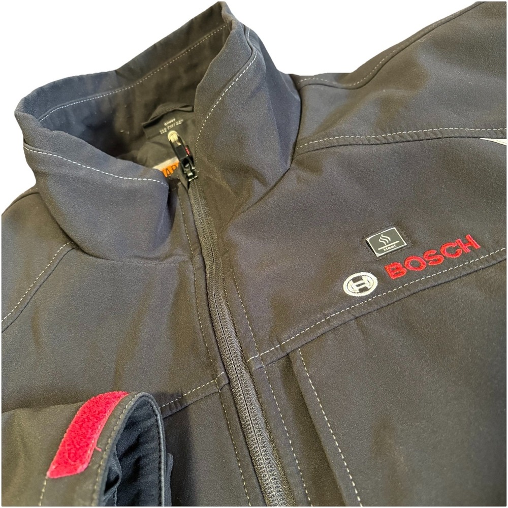 Bosch Heat Jacket Men XL Black Insulated Reflective Straps Workwear No Battery